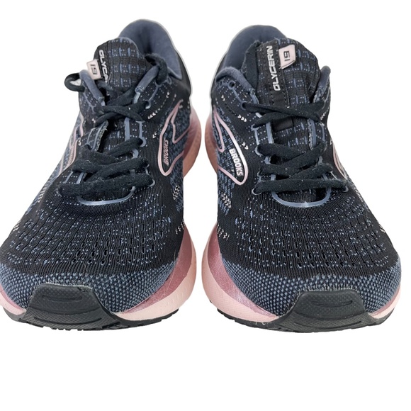 BROOKS GLYCERIN 19 Black Gray Pink DNA LOFT Sneakers Running Gym Shoes sz 10.5 W - Picture 15 of 16